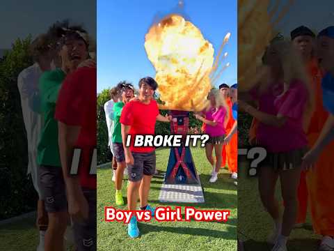 Girl vs boy power 💥 #short #shorts #shortfeed