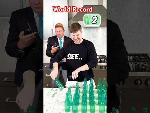 Breaking a Bottle on My Head – Crazy Challenge! #shorts #short