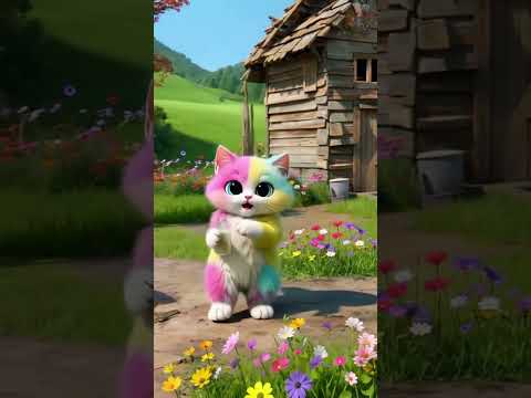 🥰 Beautiful Happy Drinking milk Cute Cat😍Funny Dance Smile Kitten Dance #cat#dudidudidam #shorts